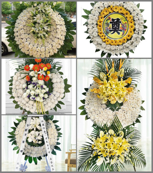 湖南永州祁阳县八宝镇公坪村花圈速递